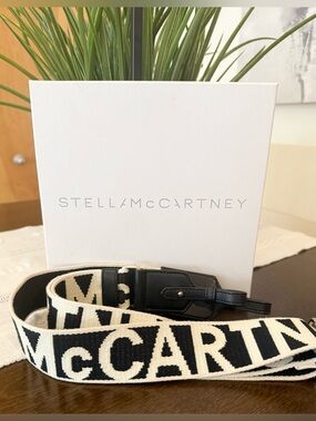 Stella McCartney Logo Embroidered Bag Strap